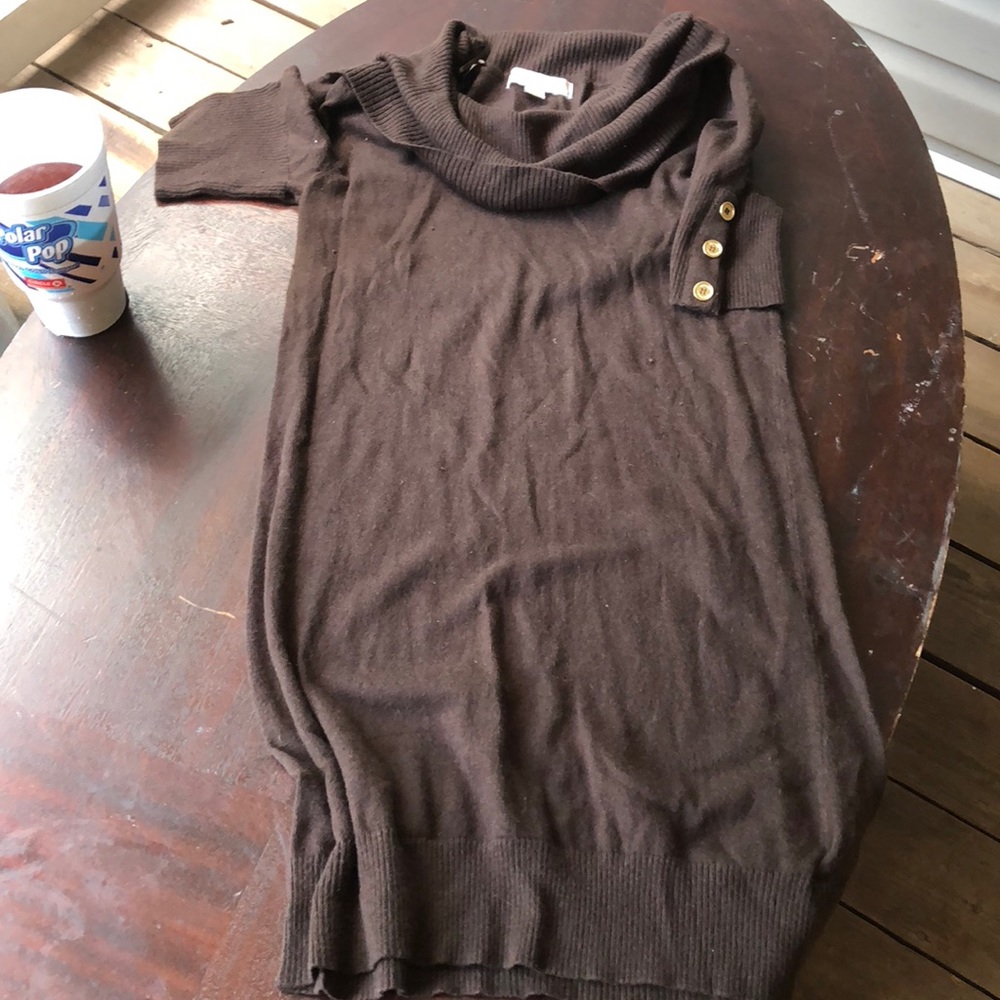 Michael Kors brown sweater dress